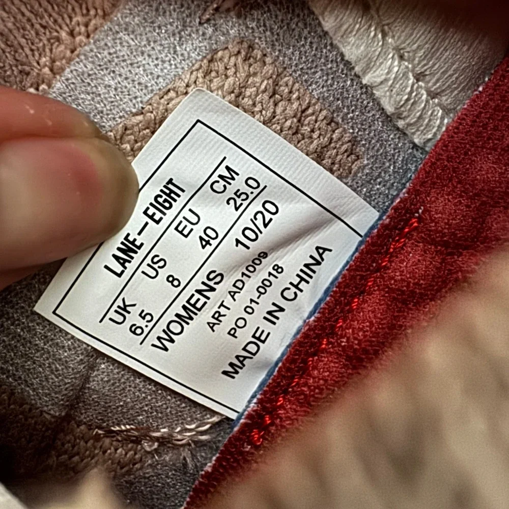 LANE-EIGHT Trainer‎ Dusty Rose Running Shoes Sneakers Size 8 Minimalist Comfort